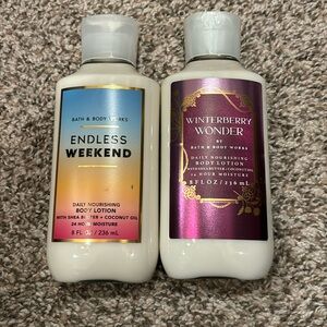 2 Bath and body Works body lotions